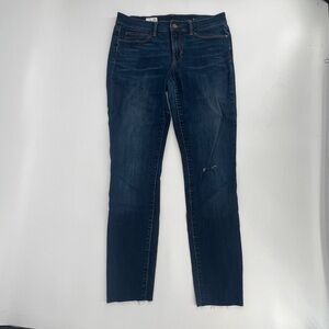GAP 1969 Skinny Distressed Rough Hem Legging Jeans Size 28 Tall Women's